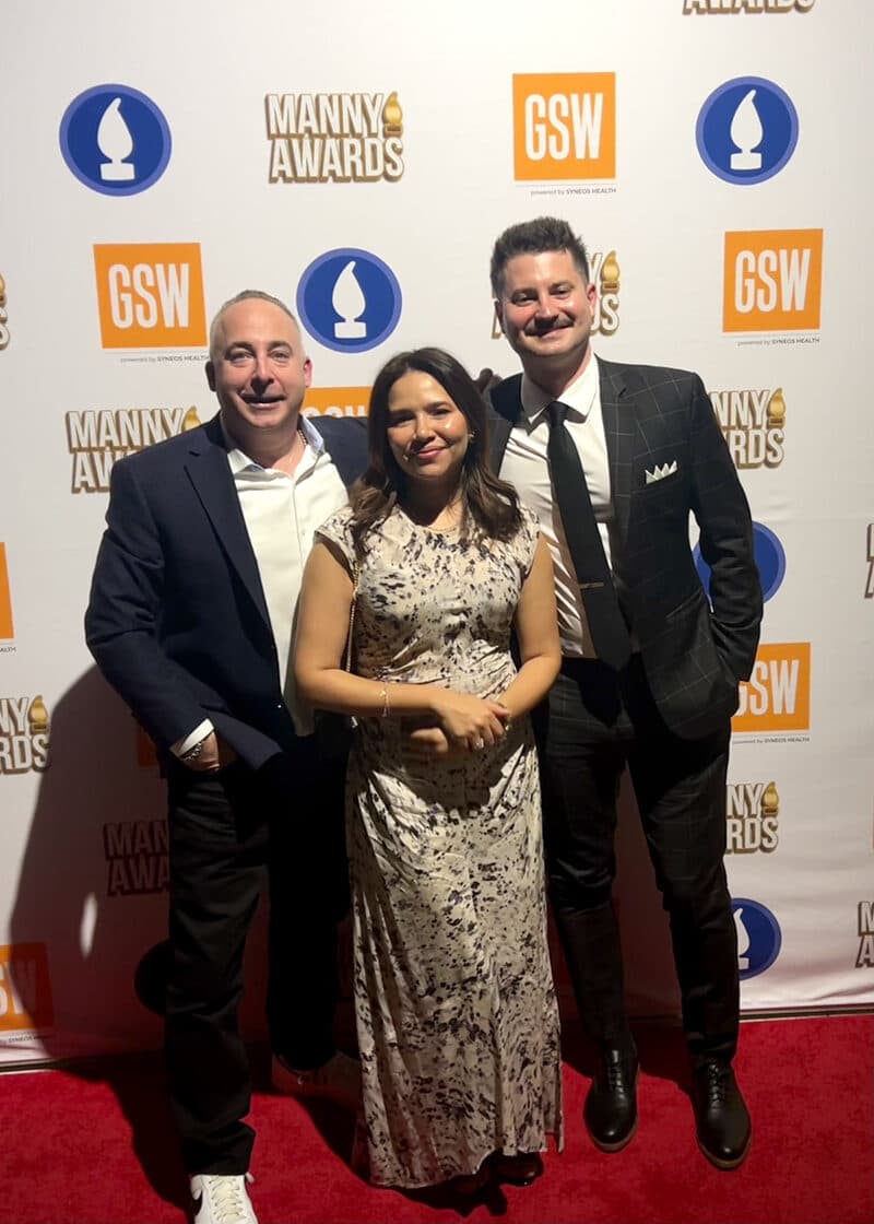 At the Manny Awards with industry colleagues